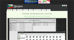 Desktop Screenshot of manjaro.cz