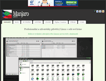 Tablet Screenshot of manjaro.cz